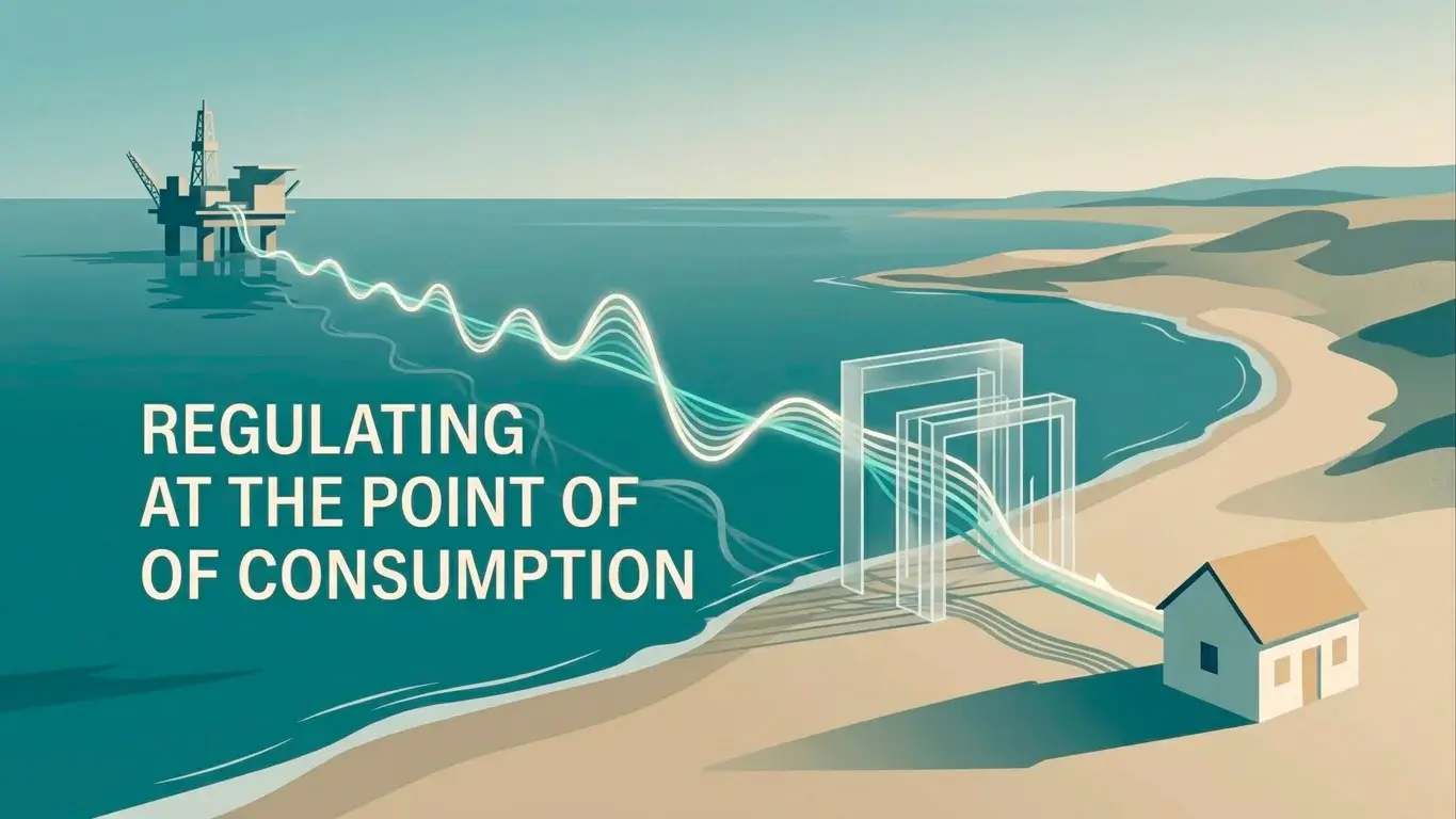 Illustration of the point of consumption principle showing that UK customers, not operator location, determine licensing obligation.